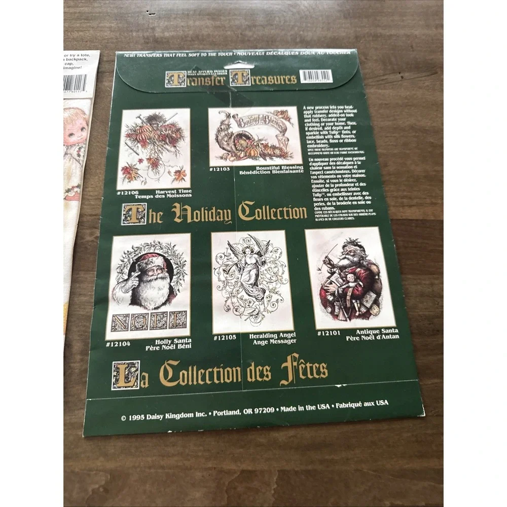 Vtg Daisy Kingdom/Dimensions Transfer Treasures Iron On Heat Images Lot 2